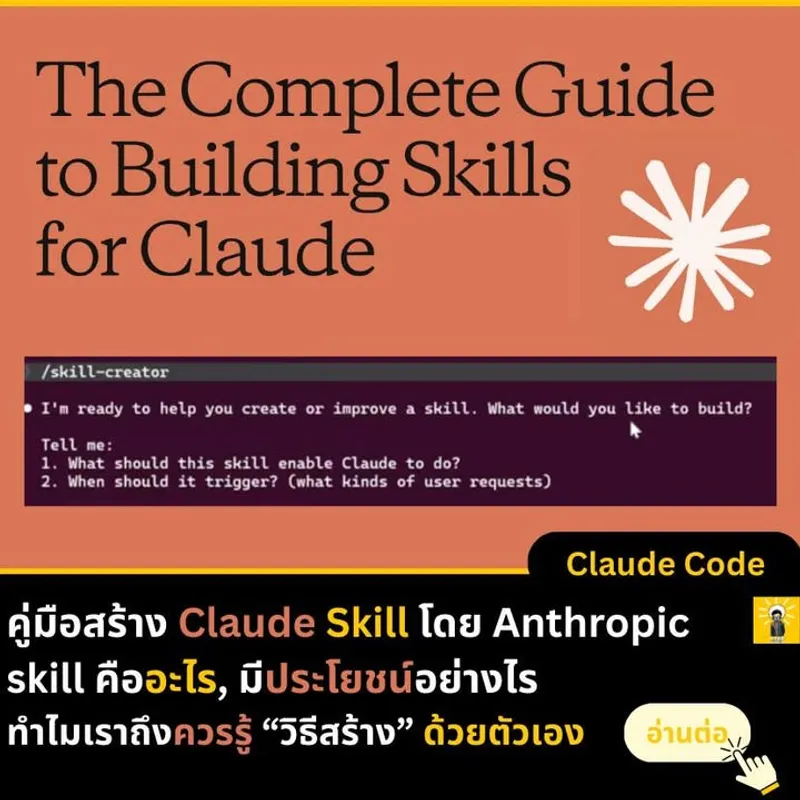 คู่มือสร้าง Skill สำหรับ Claude โดย Anthropic