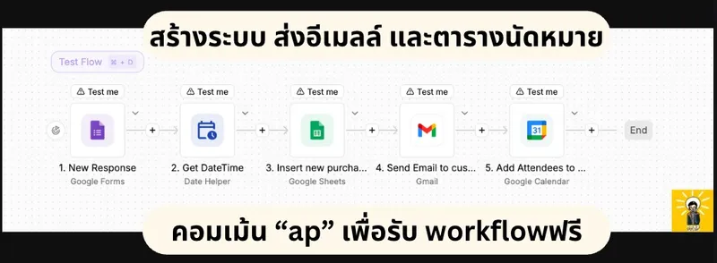จัดสอน/Workshop อัตโนมัติด้วย Activepieces