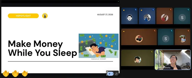 Workshop Make Money While You Sleep - Completed! 🥳🚀
