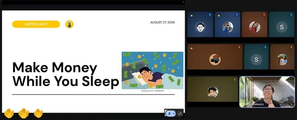 Workshop Make Money While You Sleep - Completed! 🥳🚀