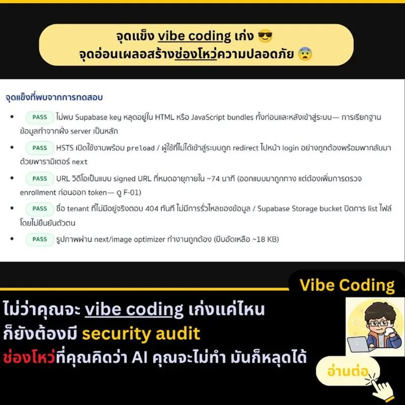 ช่องโหว่ที่ AI ทำได้ต้องตรวจสอบด้วย Security Audit