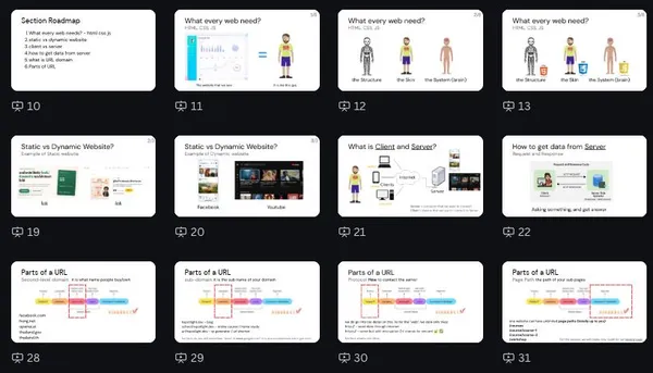 เตรียมสไลด์สอนพื้นฐานเว็บและการสร้างเว็บไซต์ด้วย AI